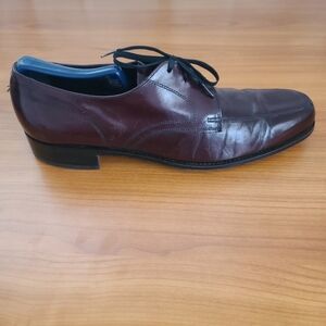 Florsheim Vintage Mens Size 10 Burgundy Leather Dress‎  Apron Toe